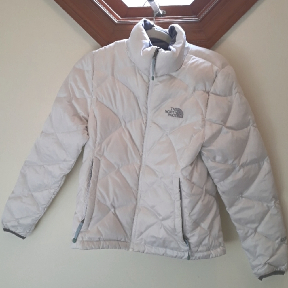 THE NORTH FACE COAT GRAY/WHITE SIZE S
